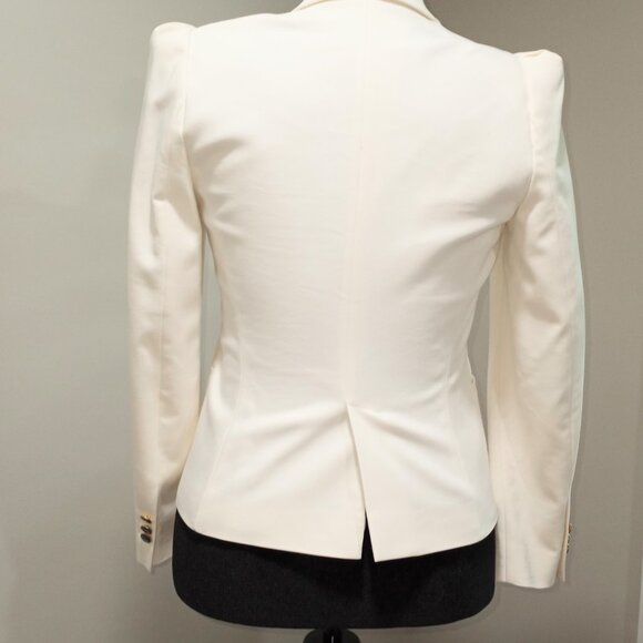 ZARA OFF-WHITE SINGLE BREAST JACKET/BLAZER SZ M - Picture 5 of 9